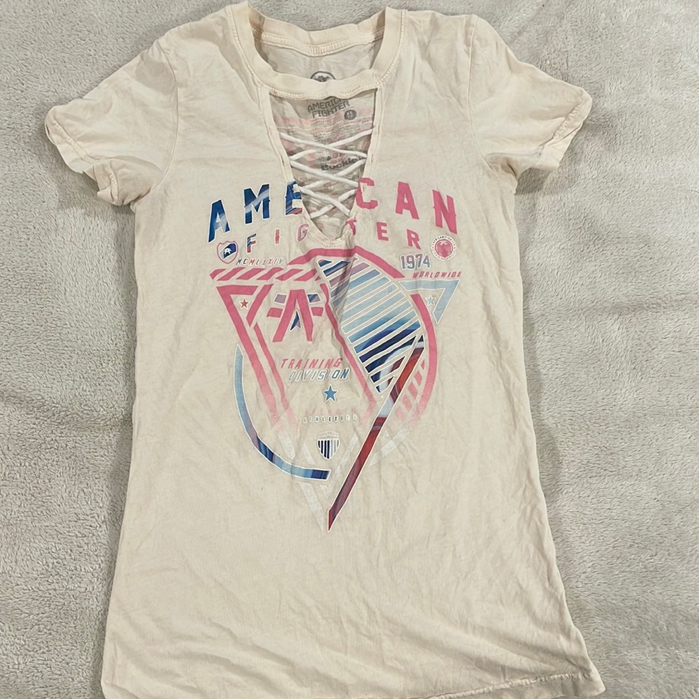 Crisscross American fighter shirt